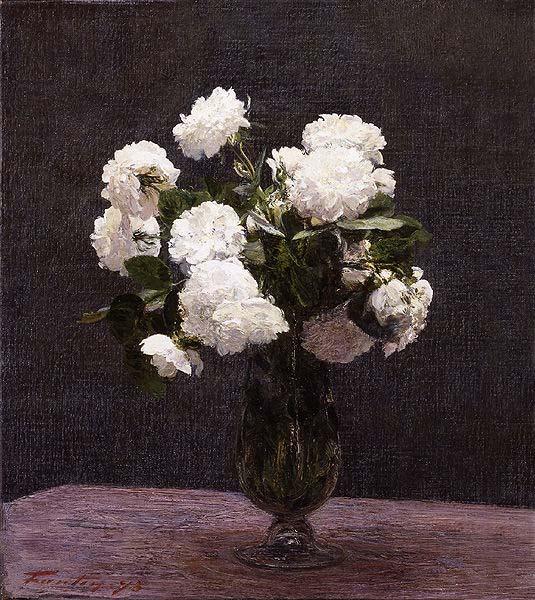 Henri Fantin-Latour White Roses,